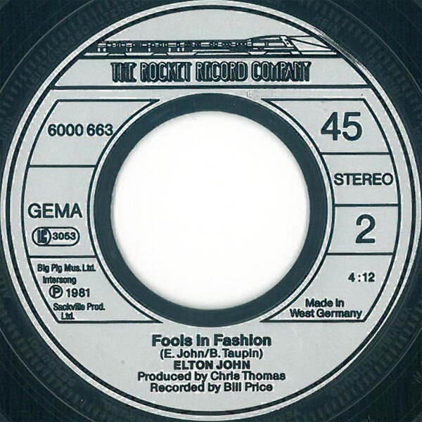 Elton John – Nobody Wins (Single) – Bild 4