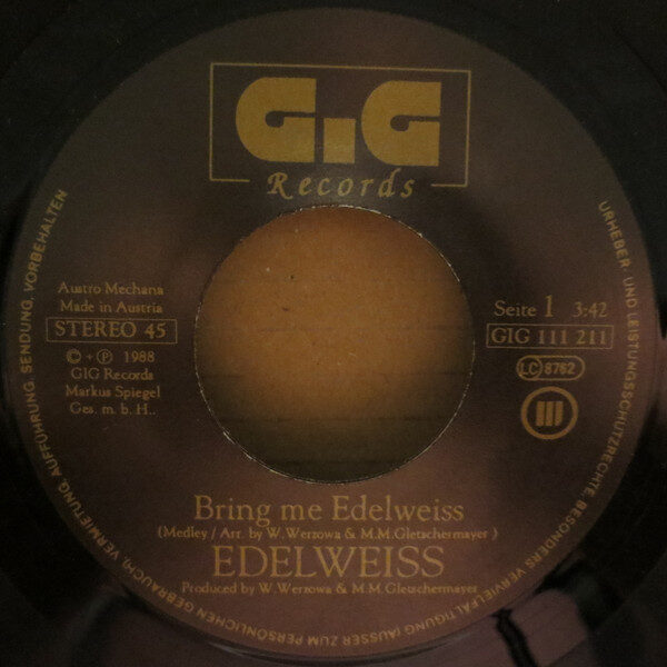 Edelweiss – Bring Me Edelweiss (Single) – Bild 3