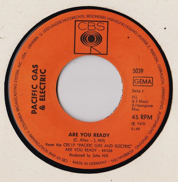Pacific Gas & Electric – Are You Ready (Single) – Bild 3