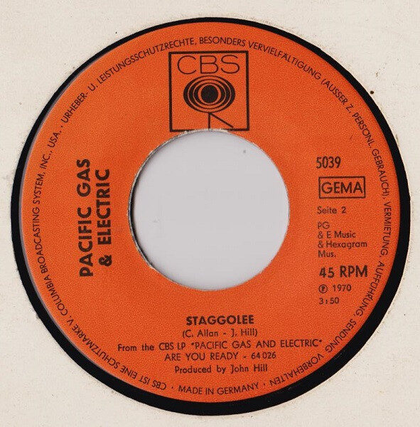 Pacific Gas & Electric – Are You Ready (Single) – Bild 4