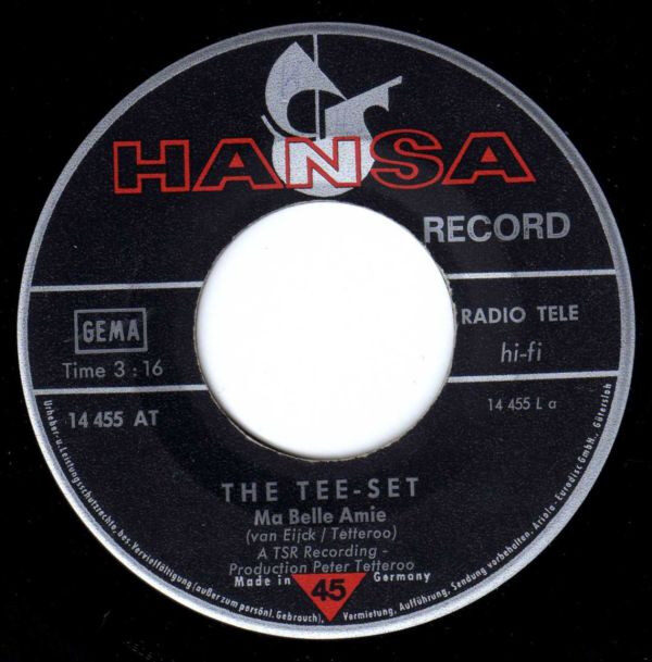 The Tee-Set* – Ma Belle Amie / The Angels Coming (In The Holy Night) (Single) – Bild 3