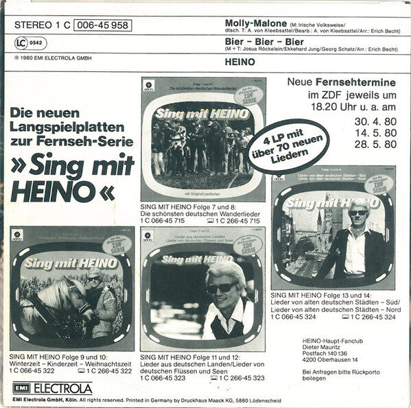 Heino – Molly-Malone (Single) – Bild 2