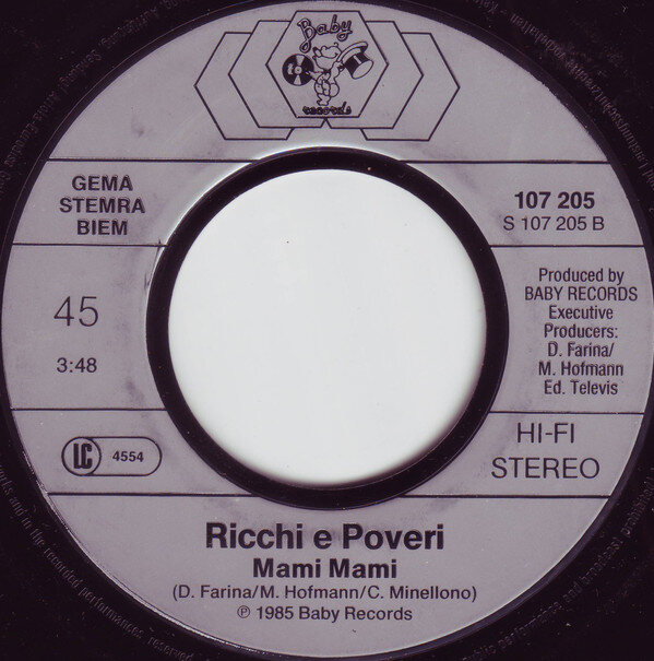 Ricchi & Poveri* – Se M'Innamoro (Single) – Bild 4