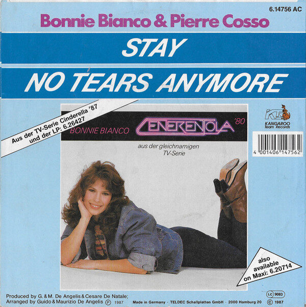 Bonnie Bianco & Pierre Cosso – Stay / No Tears Anymore (Single) – Bild 2
