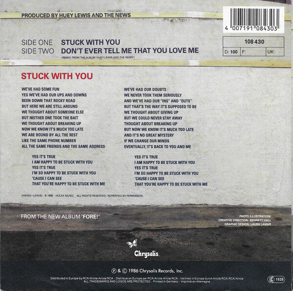 Huey Lewis And The News* – Stuck With You (Single) – Bild 2