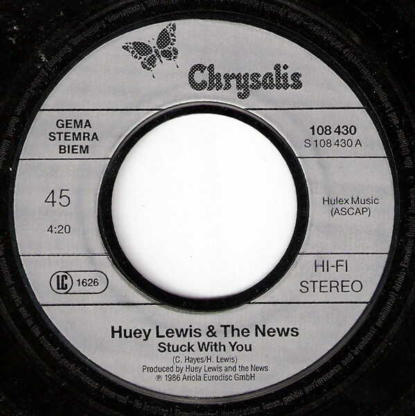 Huey Lewis And The News* – Stuck With You (Single) – Bild 3