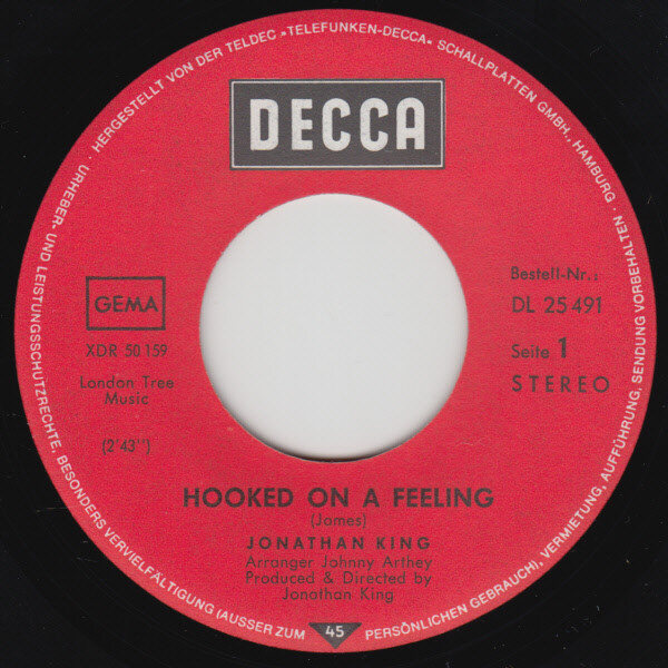 Jonathan King – Hooked On A Feeling (Single) – Bild 3