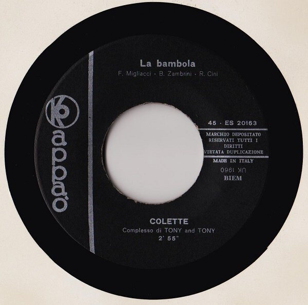 Colette (10) – La Bambola (7") – Bild 3
