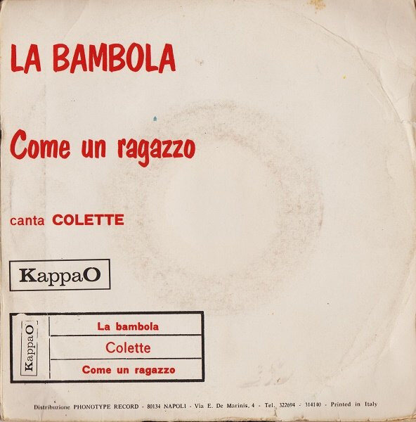 Colette (10) – La Bambola (7") – Bild 2