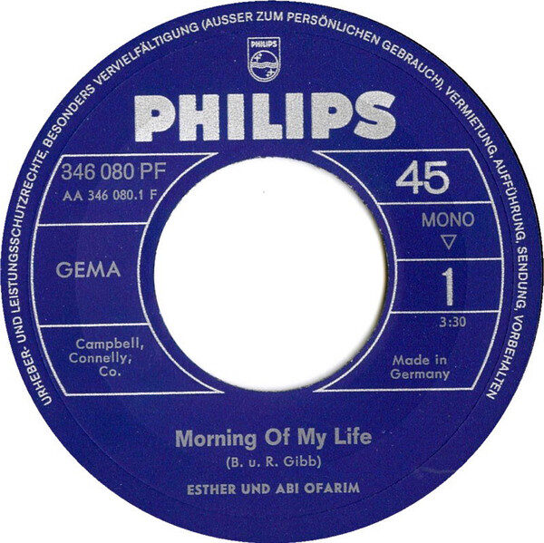 Esther & Abi Ofarim – Morning Of My Life / Garden Of My Home (Single) – Bild 3