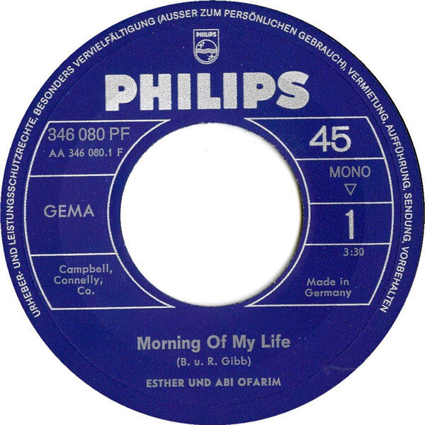 Esther & Abi Ofarim – Morning Of My Life / Garden Of My Home (Single) – Bild 3