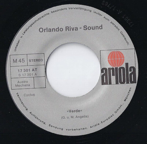 Orlando Riva-Sound* – Verde (Single) – Bild 2