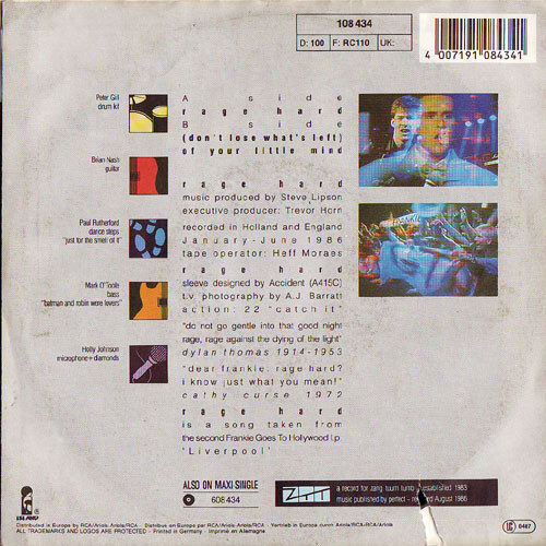 Frankie Goes To Hollywood – Rage Hard (Single) – Bild 2