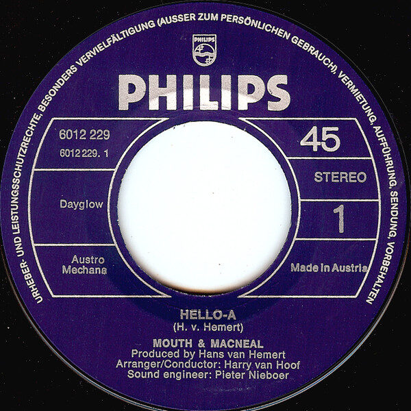 Mouth & MacNeal – Hello-A (Single) – Bild 3