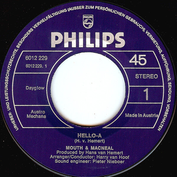 Mouth & MacNeal – Hello-A (Single) – Bild 3