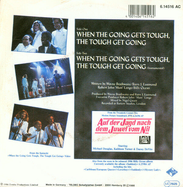 Billy Ocean – When The Going Gets Tough, The Tough Get Going (Single) – Bild 2