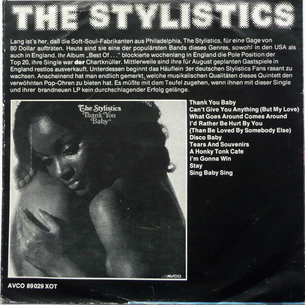 The Stylistics – Can't Give You Anything (But My Love) (Single) – Bild 2