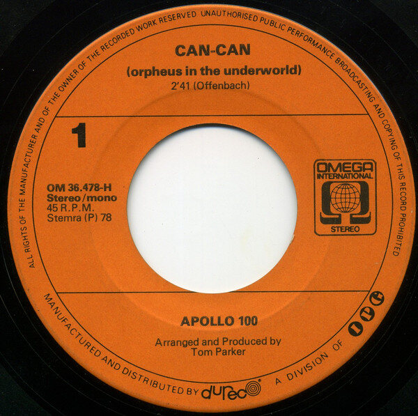 Apollo 100 – Can-Can (Single) – Bild 2