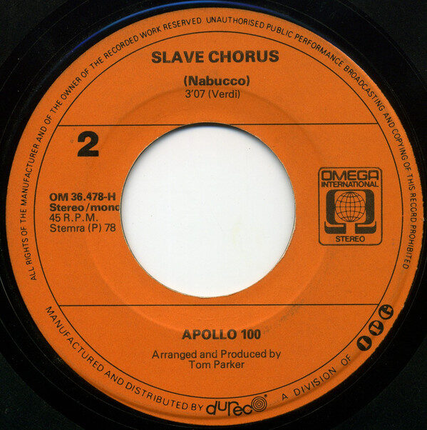 Apollo 100 – Can-Can (Single) – Bild 3