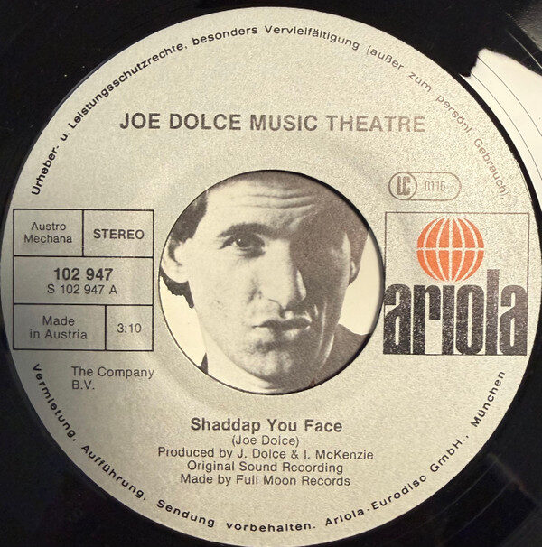 Joe Dolce Music Theatre – Shaddap You Face (Single) – Bild 3