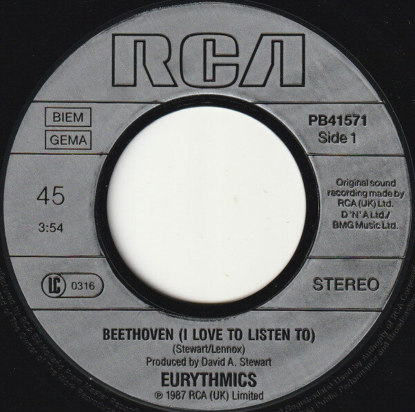 Eurythmics – Beethoven (Single) – Bild 3