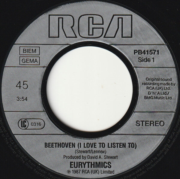 Eurythmics – Beethoven (Single) – Bild 3