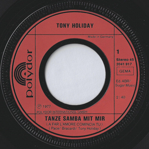 Tony Holiday – Tanze Samba Mit Mir (Single) – Bild 3