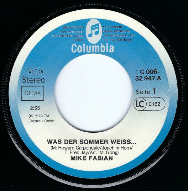 Mike Fabian – Was Der Sommer Weiss... (Single) – Bild 3