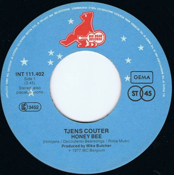 Tjens Couter – Honey Bee (Single) – Bild 2