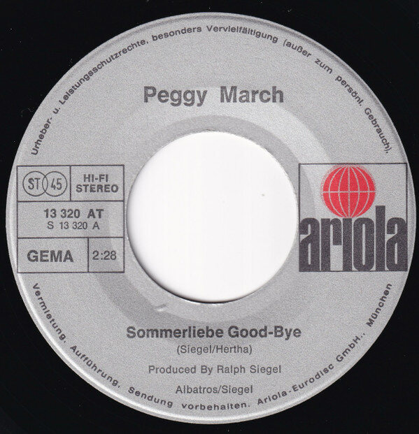 Peggy March – Sommerliebe Good-Bye (Single) – Bild 3