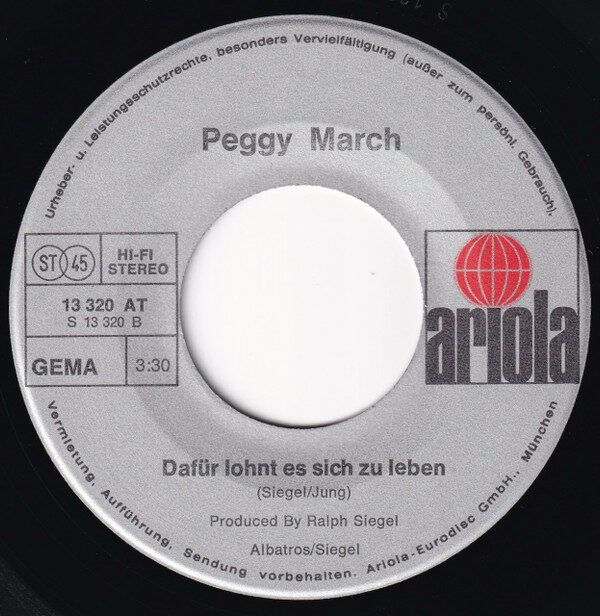 Peggy March – Sommerliebe Good-Bye (Single) – Bild 4
