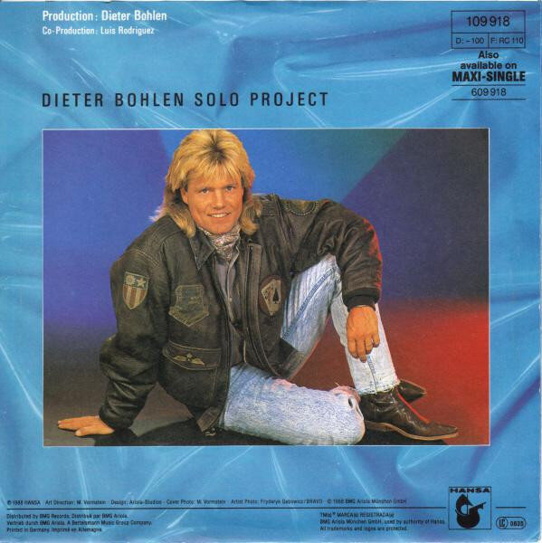Blue System – My Bed Is Too Big (Single) – Bild 2