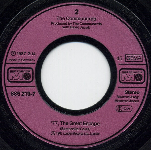 The Communards – Never Can Say Goodbye (Single) – Bild 4