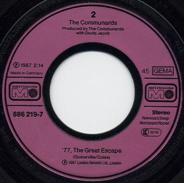 The Communards – Never Can Say Goodbye (Single) – Bild 4