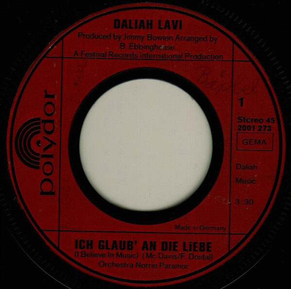 Daliah Lavi – Ich Glaub' An Die Liebe (Single) – Bild 2