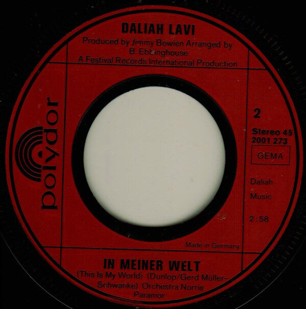 Daliah Lavi – Ich Glaub' An Die Liebe (Single) – Bild 3