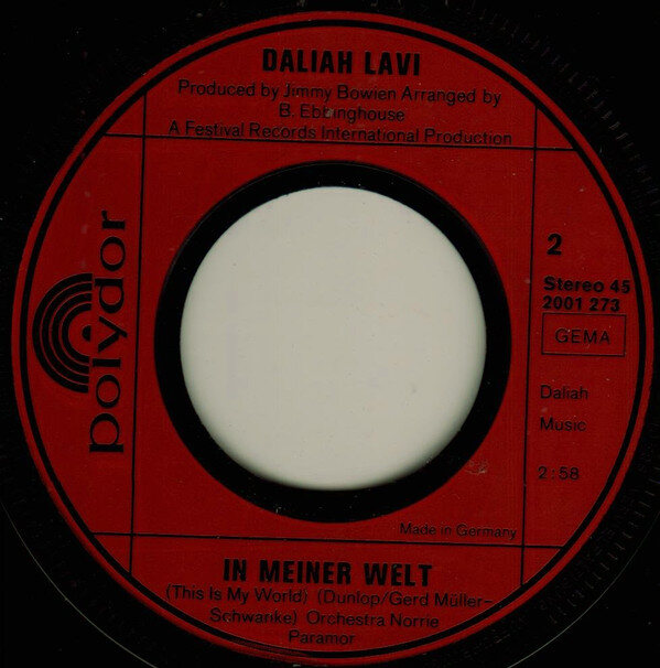 Daliah Lavi – Ich Glaub' An Die Liebe (Single) – Bild 3