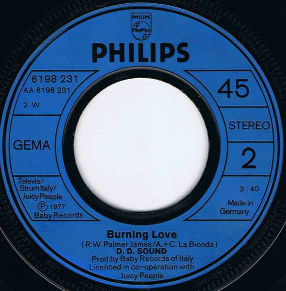 D.D. Sound – Shopping Baby / Burning Love (Single) – Bild 4