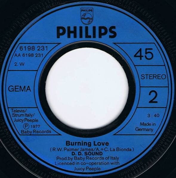 D.D. Sound – Shopping Baby / Burning Love (Single) – Bild 4