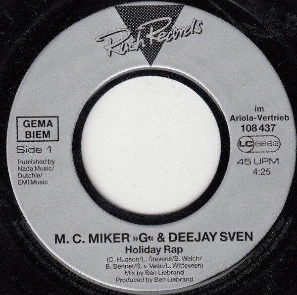 M.C.Miker"G" & Deejay Sven* – Holiday Rap (Single) – Bild 3