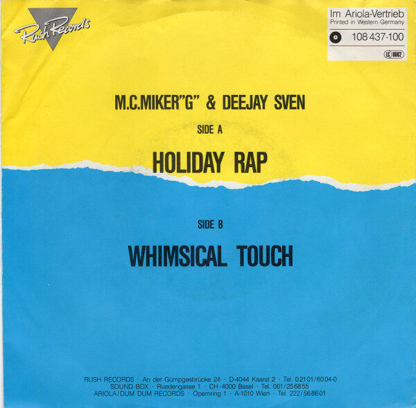 M.C.Miker"G" & Deejay Sven* – Holiday Rap (Single) – Bild 2
