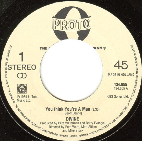 Divine – You Think You're A Man (Single) – Bild 3