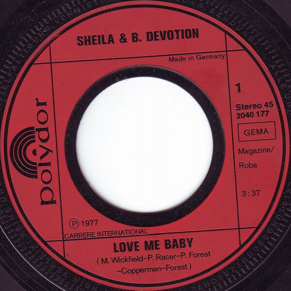 Sheila B. Devotion* – Love Me Baby (Single) – Bild 3