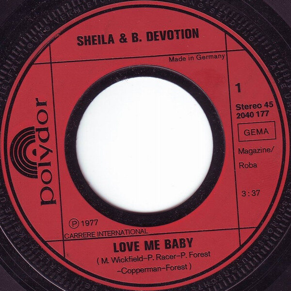 Sheila B. Devotion* – Love Me Baby (Single) – Bild 3
