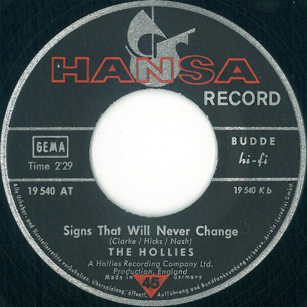 The Hollies – Carrie Anne / Signs That Will Never Change (Single) – Bild 4