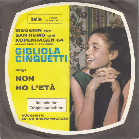Gigliola Cinquetti – Non Ho L'età (Single) – Bild 1