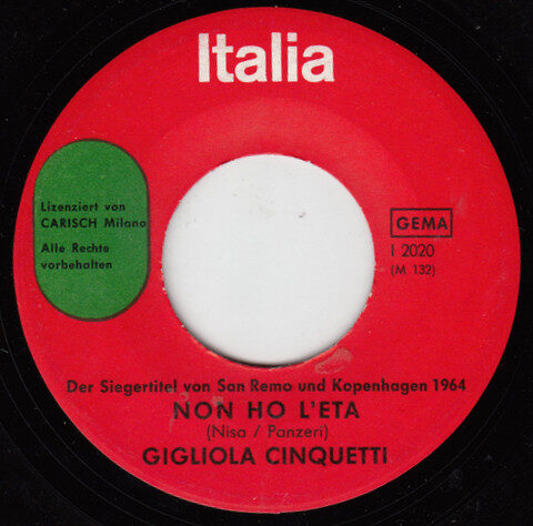 Gigliola Cinquetti – Non Ho L'età (Single) – Bild 3