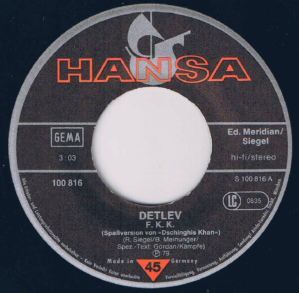 Detlev – F.K.K. (Single) – Bild 3