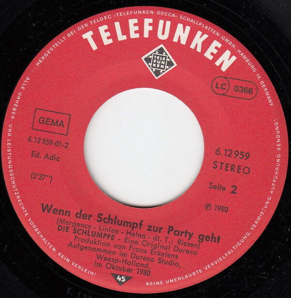 Die Schlümpfe* – Willi, Willi (Single) – Bild 4