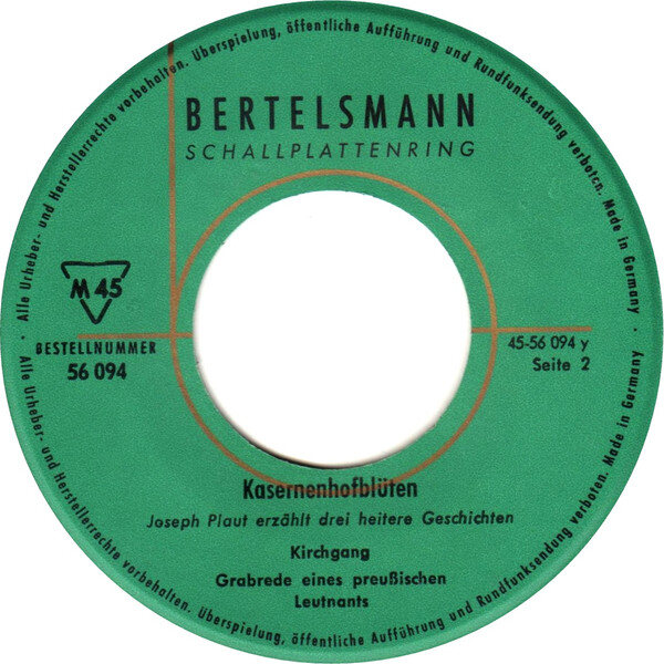 Joseph Plaut – Kasernenhofblüten (EP) – Bild 4
